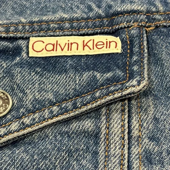 Calvin Klein Trucker Jacket in Casper Blue NWT - Picture 5 of 11